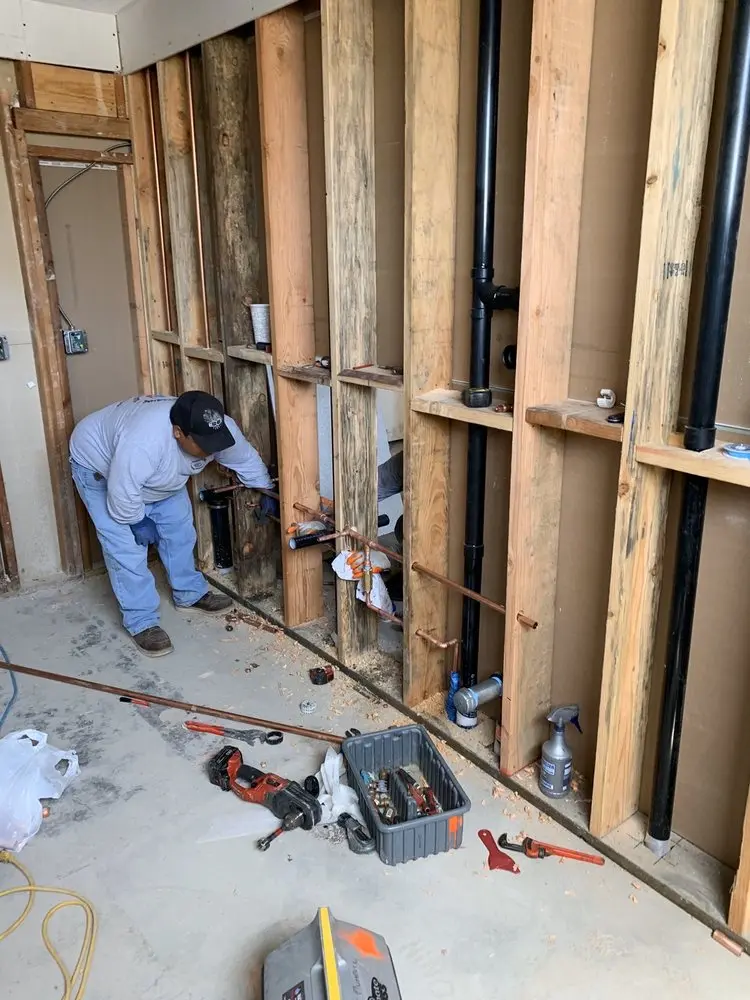 Commercial rough-in plumbing for Water Heater Replacement in Oceanport